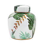 Ваза с крышкой фарфоровая с ручной росписью Leopard Collection  варинант исполнения - 2 | Loft Concept в Саратове