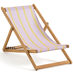 Шезлонг из акации и ткани Argentina варинант исполнения - 2 | Loft Concept в Саратове