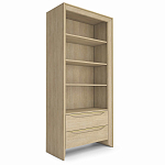  Стеллаж 2 ящика 4 открытые полки Flowchart 90 см варинант исполнения - 2 | Loft Concept в Саратове