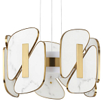 Люстра с мраморными вставками Marble Plates варинант исполнения - 1 | Loft Concept в Саратове