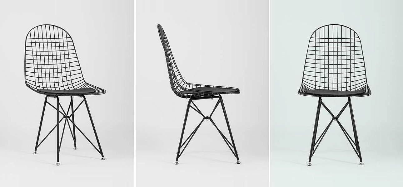 Стул Bertoia S Chair Черный Матовый Металл Стул Bertoia S Chair Черный Матовый Металл - Loft-Concept в Саратове