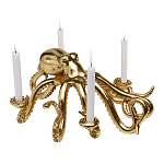 Большой Подсвечник золотой Осьминог Gold Octopus Candlestick  варинант исполнения - 1 | Loft Concept в Саратове