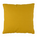 Подушка декоративная хлопковая горчичного цвета с абстрактным принтом Elysian Flow Sunset варинант исполнения - 2 | Loft Concept в Саратове