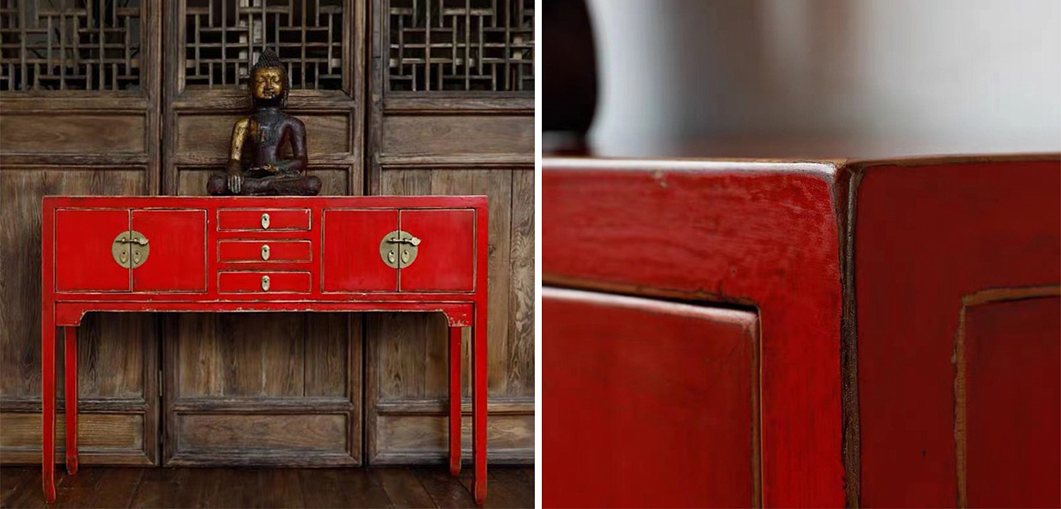 Красная Консоль в Китайском Стиле Red Console Chinese Красная Консоль в Китайском Стиле Red Console Chinese - Loft-Concept в Саратове