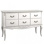 Консоль белая из массива бука с ящиками в стиле прованс White Provence варинант исполнения - 1 | Loft Concept в Саратове