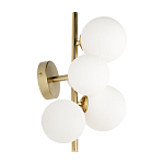 Бра с золотым основанием и 5-ю белыми шарообразными плафонами Bubble варинант исполнения - 2 | Loft Concept в Саратове