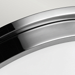 Потолочный светильник для ванных комнат цвета хром с вытянутым плафоном из молочного стекла Feiss варинант исполнения - 4 | Loft Concept в Саратове