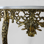 Консоль из бронзы с мраморной столешницей Bronze Console варинант исполнения - 1 | Loft Concept в Саратове