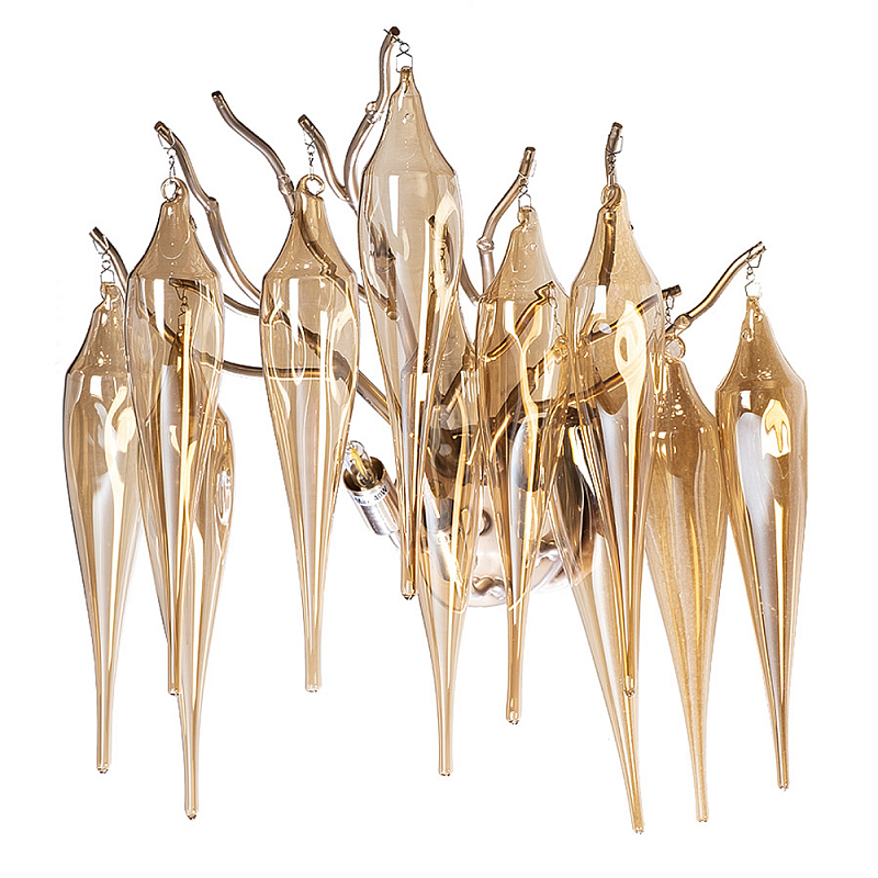 Бра с ветвистым каркасом цвета розовое золото Sconce Caramel Розовое золото в Саратове | Loft Concept 
