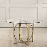 Стол обеденный круглый с основанием из 2-х пересекающихся колец Modern Geometric Silhouette варинант исполнения - 2 | Loft Concept в Саратове