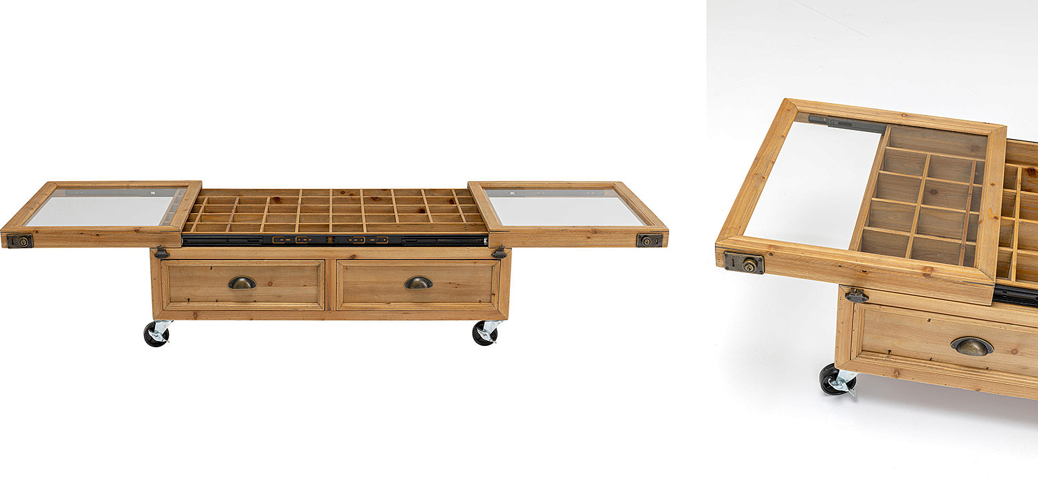 Кофейный стол Wooden Storage Space Кофейный стол Wooden Storage Space - Loft-Concept в Саратове