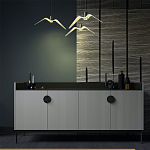 Дизайнерский комод светло-серый с фактурным фасадом UNO варинант исполнения - 1 | Loft Concept в Саратове