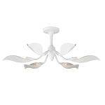 Потолочный светильник с плафонами в виде белых лепестков Delicate Flower варинант исполнения - 2 | Loft Concept в Саратове
