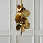 Люстра креативная из дисков цвета латунь Constellation Light and Style варинант исполнения - 2 | Loft Concept в Саратове