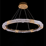 Люстра в форме кольца с золотым декором Warm Heavenly Light варинант исполнения - 1 | Loft Concept в Саратове
