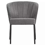 Стул серый с широкой закругленной спинкой Chair Gray Attractive варинант исполнения - 1 | Loft Concept в Саратове