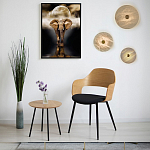 Бра в форме диска из натурального камня с декоративным центральным элеменом Cryptocrystalline Stone варинант исполнения - 2 | Loft Concept в Саратове