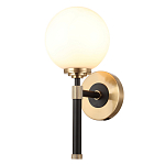 Бра с белым стеклянным плафоном в форме шара Cedar & Moss Light варинант исполнения - 1 | Loft Concept в Саратове