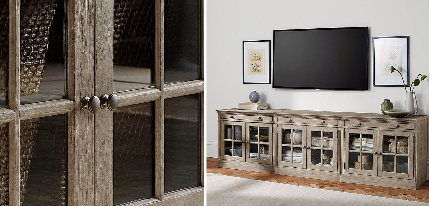 Комод длинный Benjamin Glass Doors long Комод длинный Benjamin Glass Doors long - Loft-Concept в Саратове
