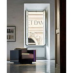 Дизайнерское кожаное кресло Poltronova Saratoga Armchair варинант исполнения - 4 | Loft Concept в Саратове