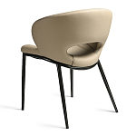 Стул обеденный кремовый из экокожи Futuristic Chair варинант исполнения - 2 | Loft Concept в Саратове