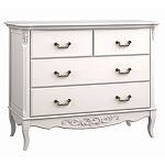 Комод белый из массива бука в стиле прованс White Provence варинант исполнения - 2 | Loft Concept в Саратове