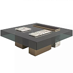 Дизайнерский журнальный стол с квадратной столешницей на 3-х ножках Oloha варинант исполнения - 1 | Loft Concept в Саратове