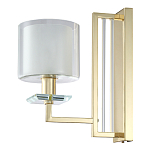 Бра с геометрическим каркасом из металла и цилиндрическим стеклянным плафоном Laurent варинант исполнения - 5 | Loft Concept в Саратове