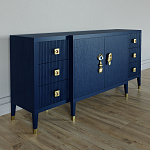 Большой Комод-буфет Elsa Dreams Blue с ящиками варинант исполнения - 3 | Loft Concept в Саратове