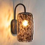 Бра с плафоном из янтарного стекла Amber Olmos Wall Lamp варинант исполнения - 3 | Loft Concept в Саратове