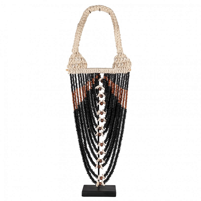 Африканское Ожерелье на подставке NECKLACE MUSTARD Черный Африканское Ожерелье на подставке NECKLACE MUSTARD Черный в Саратове | Loft Concept