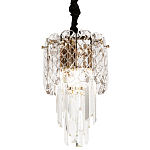 Подвесной хрустальный светильник Harmonica Crystal Gold Hanging Lamp варинант исполнения - 1 | Loft Concept в Саратове