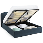 Двуспальная кровать с подъемным механизмом Mathise Bed Deep Blue варинант исполнения - 4 | Loft Concept в Саратове