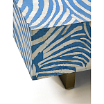 Кофейный стол Kenya Coffee Table Bone Inlay ZEBRA blue варинант исполнения - 3 | Loft Concept в Саратове