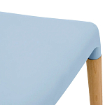 Пластиковый стул на ножках из массива бука Ferret Blue варинант исполнения - 6 | Loft Concept в Саратове