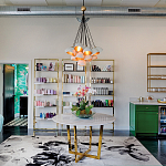 Люстра с 15-ю белыми  плафонами с золотой внутренней поверхностью Hinkley варинант исполнения - 4 | Loft Concept в Саратове