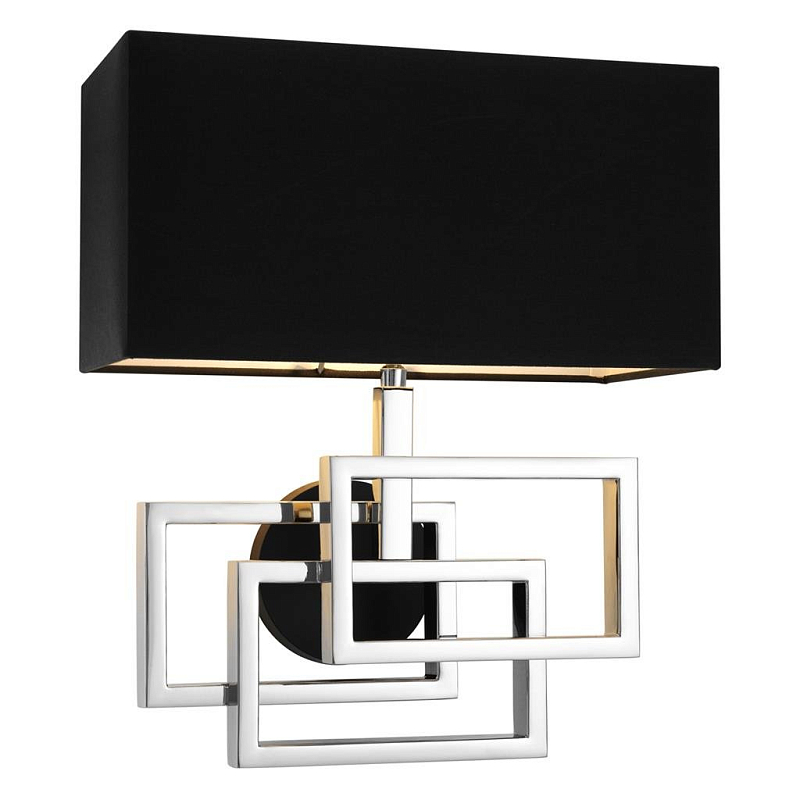 Бра Wall Lamp Windolf Nickel Никель Черный Бра Wall Lamp Windolf Nickel Никель Черный в Саратове | Loft Concept