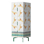 Тумба с зелеными ножками Tall Forest Ok варинант исполнения - 2 | Loft Concept в Саратове