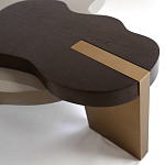 Кофейный стол со столешницей волнистой формы Gale Curved Coffee Table варинант исполнения - 2 | Loft Concept в Саратове