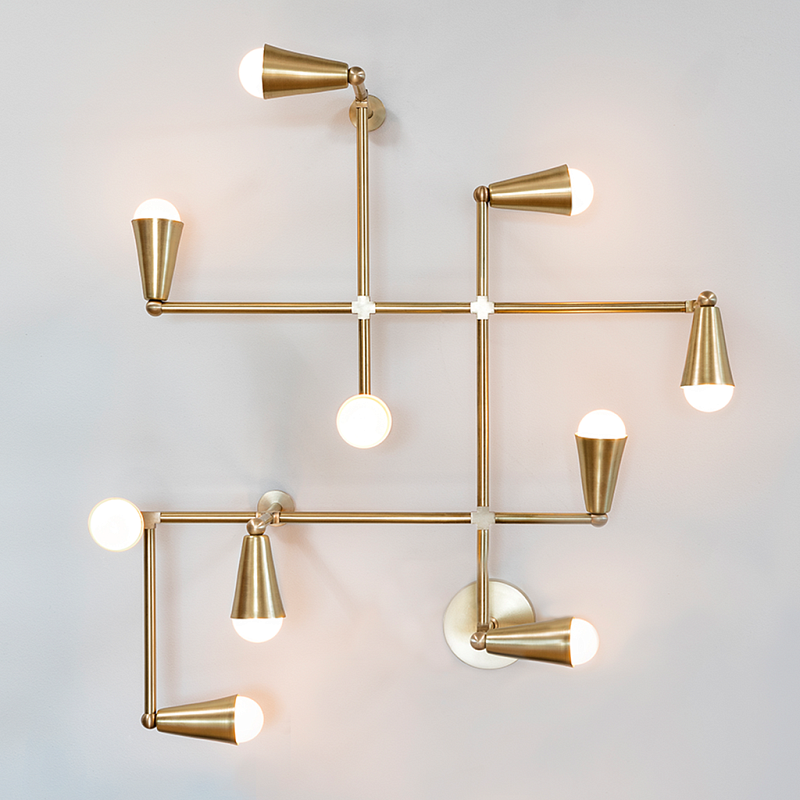 Бра Zig-Zag WALL light maker studio Латунь Бра Zig-Zag WALL light maker studio Латунь в Саратове | Loft Concept