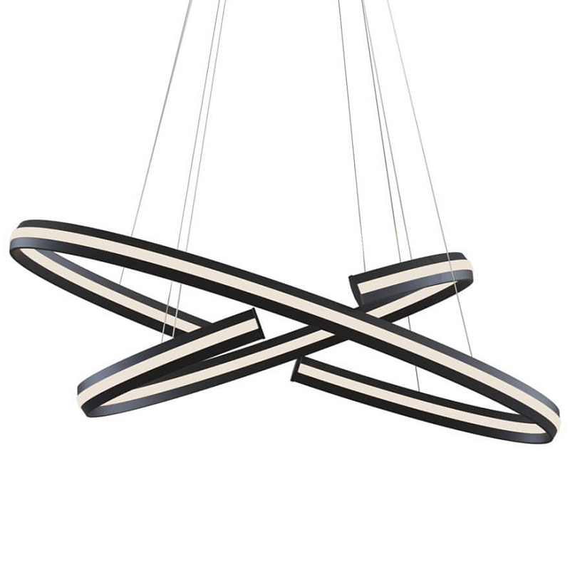 Люстра Half Ring Black & White Pendant S Черный Белый Люстра Half Ring Black & White Pendant S Черный Белый в Саратове | Loft Concept