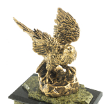 Часы настольные из натурального камня с декором в виде орла Eagle Stone Clock варинант исполнения - 9 | Loft Concept в Саратове