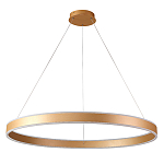 Люстра подвесная светодионая кольцевая золотого цвета Ring Horizontal варинант исполнения - 1 | Loft Concept в Саратове