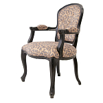 Полукресло с мягкой обивкой из льна на 4-х ножках из массива березы Gladys Armchair варинант исполнения - 3 | Loft Concept в Саратове