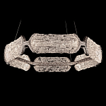 Люстра кольцевая с текстурным природным рисунком IceFlame варинант исполнения - 7 | Loft Concept в Саратове