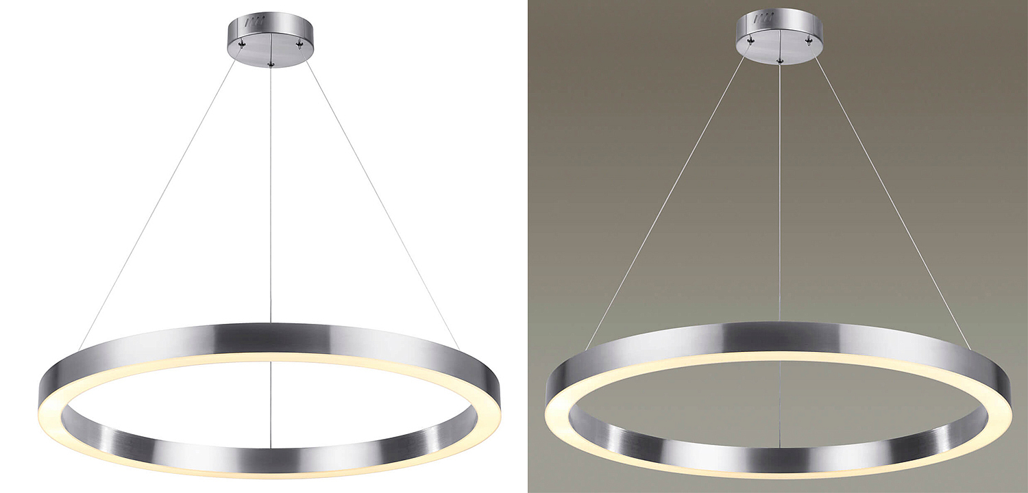 Подвесной светильник Nickel Ribbon Ring 80 Подвесной светильник Nickel Ribbon Ring 80 - Loft-Concept в Саратове