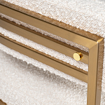 Стул букле бежевый с каркасом цвета матовое золото Tactility варинант исполнения - 3 | Loft Concept в Саратове