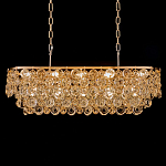 Люстра овальная каскадная с подвесками в форме колец Galaxy of Light варинант исполнения - 2 | Loft Concept в Саратове