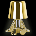 Настольная лампа фигурная золотого цвета с гладким абажуром Высота 17 см Sophia варинант исполнения - 1 | Loft Concept в Саратове