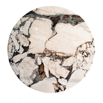 Столик журнальный с круглой мраморной столешницей Unique Stone Design варинант исполнения - 2 | Loft Concept в Саратове